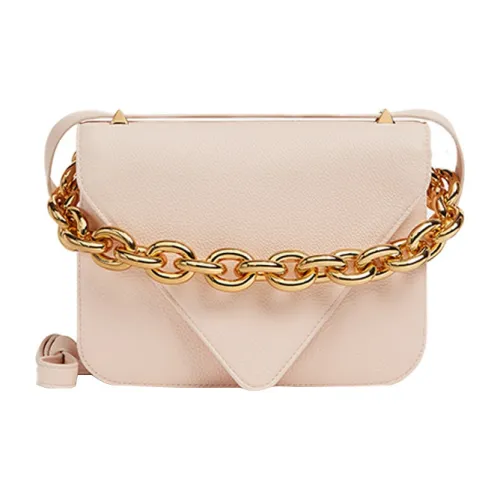 Bottega Veneta Рельефная Телячья Кожа Конверт Сумка Сумка через плечо Женская Стираемая Дыня Розовая