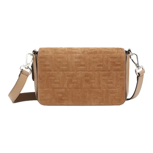 FENDI Сумка через плечо из коровьей кожи Мужская Коричневая