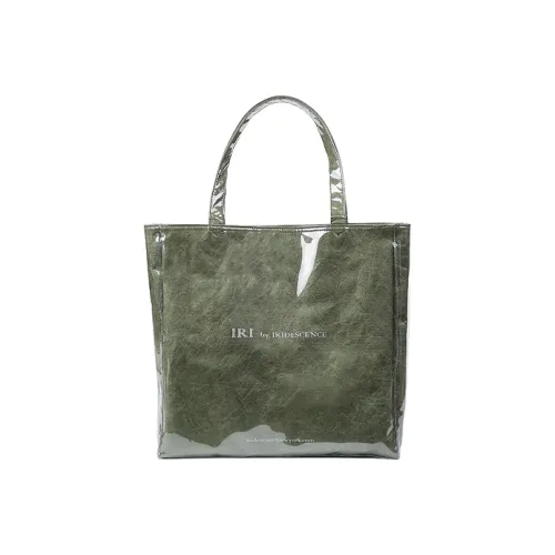 IRI BY IRIDESCENCE PVC Тоут Сумка Сумка через плечо Большая Женская Яшма Светло-Коричневый Черный Серебряный Серый Мятно-Зеленый