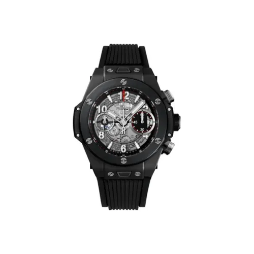 HUBLOT Big Bang Автоматический Механический Часы Мужские 42 мм Серебристый Циферблат Керамические Оправа Часов