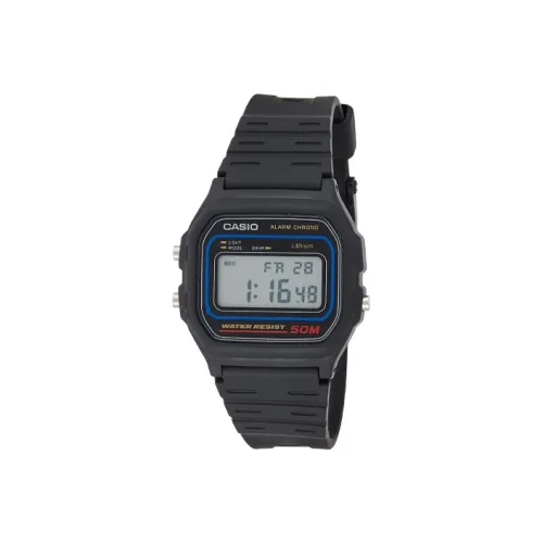 CASIO YOUTH Collection Блок Коллекция Кварцевый механизм Смола Ремешок Часы Мужские Черный Циферблат W 59 1VHDF