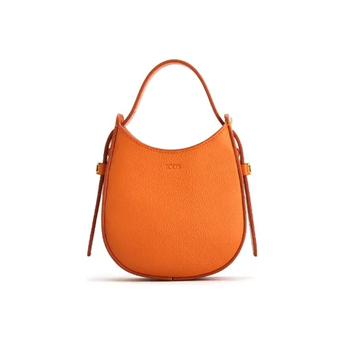 TOD'S Сумка через плечо из кожи мини женская оранжевая