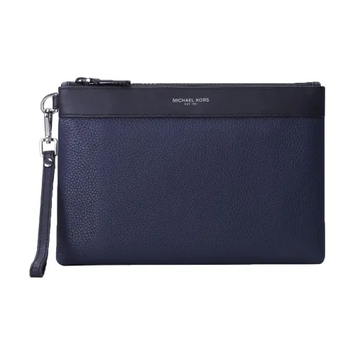 MICHAEL KORS Greyson Коровья кожа Кошелек Клатч Средний Мужской Морской синий