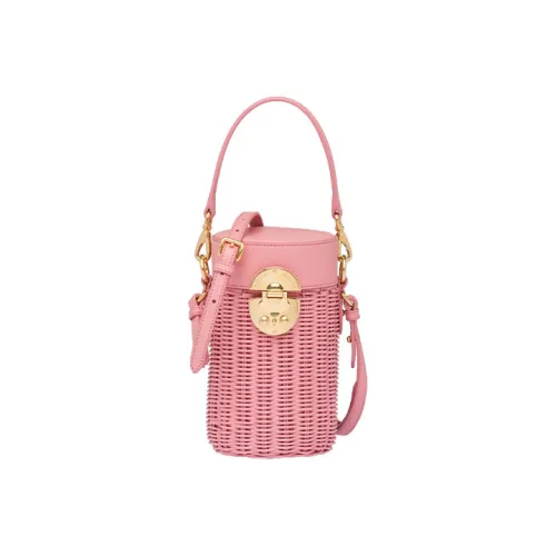 MIU MIU Прутья ивы Сумка через плечо Женская Розовая