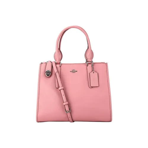 COACH Crosby Кожа Сумка Большая Женская Вишневый Цветок Розовый