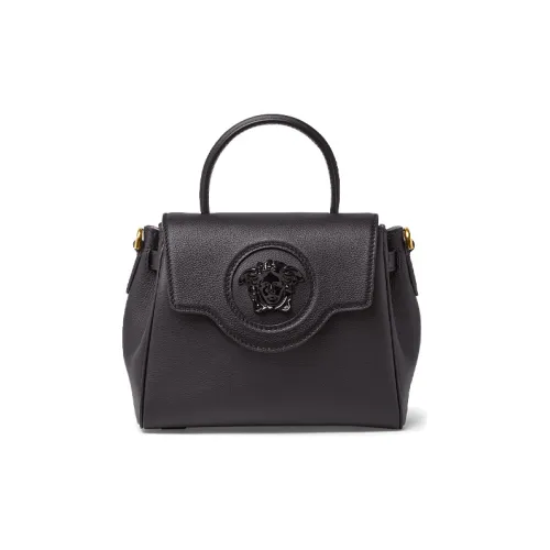 VERSACE La Medusa Сумка через плечо из коровьей кожи маленькая сумка женская черная