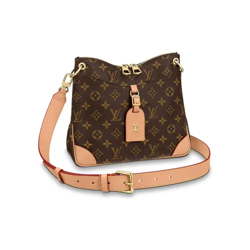 LOUIS VUITTON Odeon Холст Сумка через плечо Сумка через плечо Маленькая Женская Коричневая