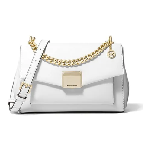MICHAEL KORS Lita Кожа Сумка Одно плечо Сумка через плечо Средний Женская Чисто белый