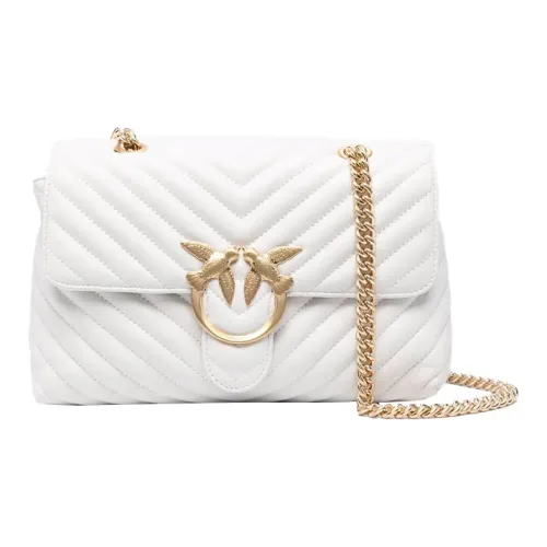 PINKO Quilt Стеганый Кожа Сумка через плечо Женская Белая