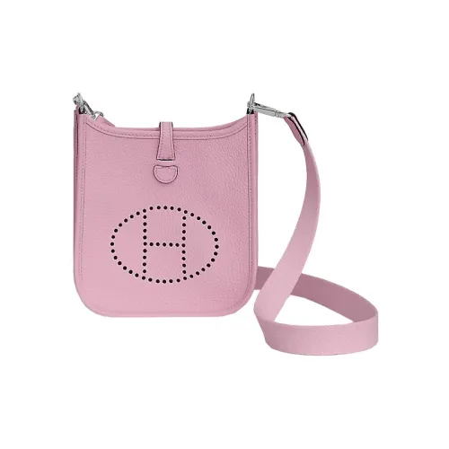 HERMES TC Bullock Кожа с Цветным Холстом Плечевой ремень Сумка через плечо Сумка на плечо Женская