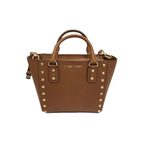 MICHAEL KORS Sandrine Кожа Сумка через плечо для ежедневного использования Женская Коричневая