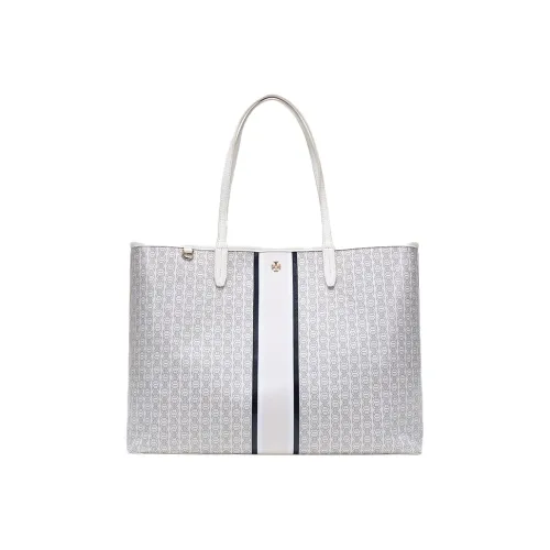 Tory Burch Gemini Link Покрытый холст Сумка через плечо Женская Айвори Белый