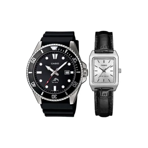 CASIO Watch Collection LTP Кварцевый механизм Кожаный ремешок Часы Унисекс Черный циферблат