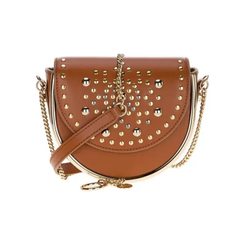 See By Chloe Сумка через плечо из коровьей кожи маленькая женская карамельного цвета