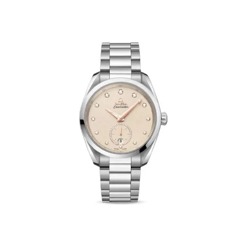 OMEGA AQUA TERRA 150 метров Автоматический Механический Механизм Женские Часы 38 мм Белый Циферблат