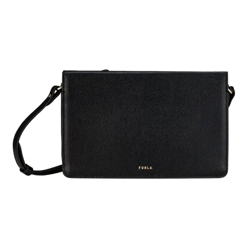 Furla Вавилон Коровья кожа Сумка через плечо Мини Женская Черная