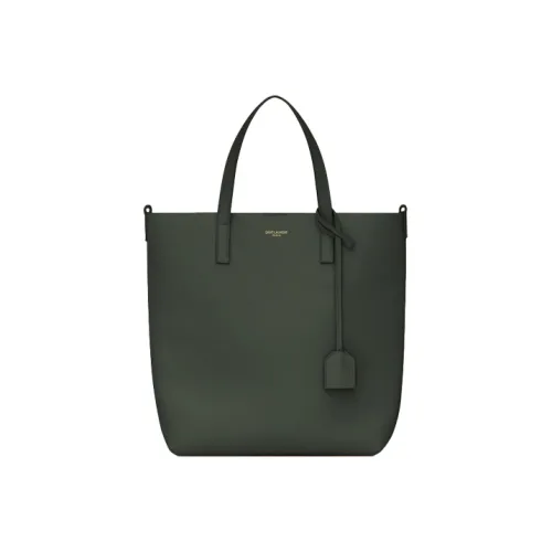 SAINT LAURENT YSL Мягкая кожа Тоут Сумка Сумка для покупок Сумка через плечо Сумка Женская Темно-зеленая