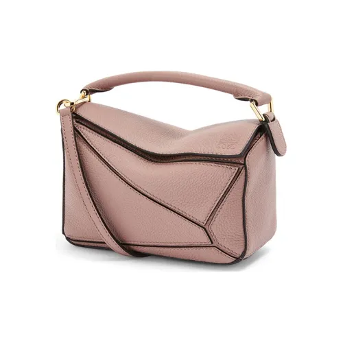 LOEWE Пазл Козья кожа Геометрический Сумка Пазл Сумка Сумка через плечо Сумка Мини Женские Deep Румяна Цвет