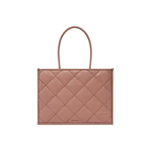 CHARLES KEITH Microfiber Synthetic Leather Wedding Tote Bag Tote Bag Shopping Bag Large Women's