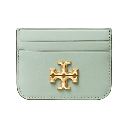 TORY BURCH ELEANOR Коровья кожа Держатель для карт Стандартный Женский Селадон Синий