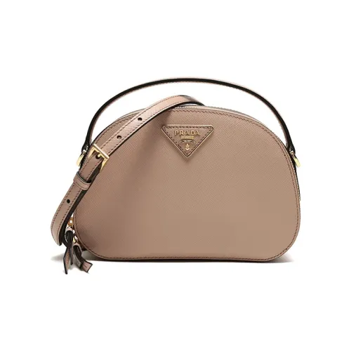 PRADA Коровья кожа Через плечо Одно плечо Сумка Женская Телесного цвета