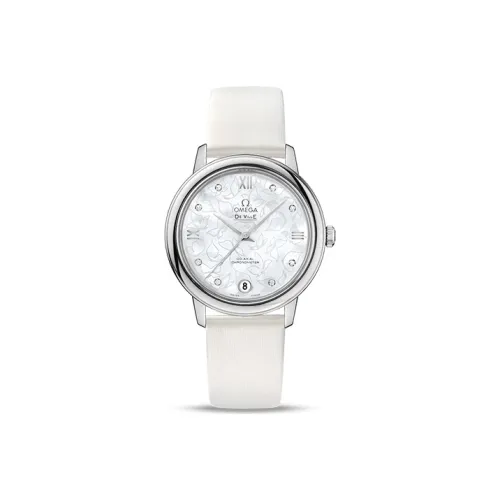 OMEGA Автоматический Механический Movement Женские Часы Elegant Saucer Series 32,7 мм Белый