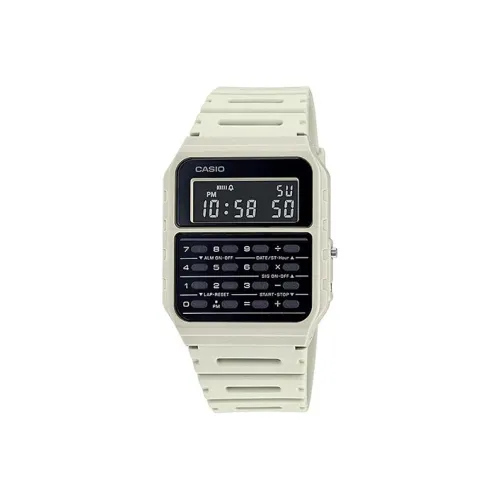 CASIO YOUTH Collection Циферблат Цифровой Калькулятор Кварцевый Механизм Смольный Ремешок Часы Женские Черный Циферблат
