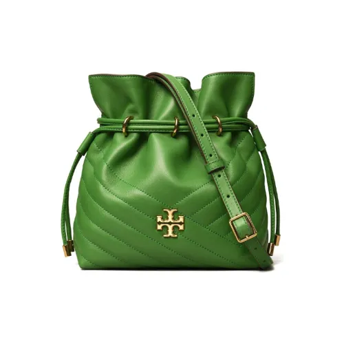 TORY BURCH Kira (Красный) Sheepskin Ведрообразная Сумка через плечо Мини Женская Зеленая