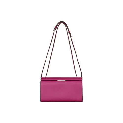 HERMES Clic H Evercolor Телячья кожа Сумка через плечо Женская Розово-фиолетовая