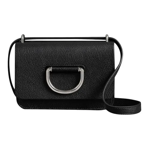 Burberry Козья кожа с рельефным узором Сумка через плечо мини женская черная