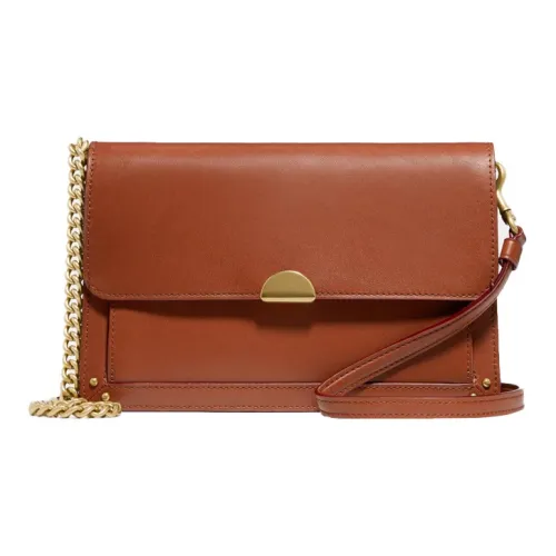 COACH DREAMER Кожаная маленькая квадратная сумка через плечо маленькая женская коричневая