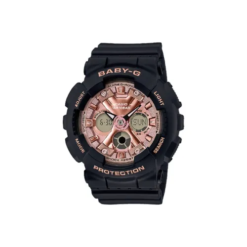 CASIO Детские часы Кварцевый механизм Смольный ремешок Женские часы Розовый циферблат часов