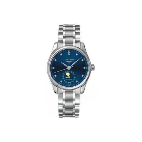 Longines Master Collection Автоматический Механический Механизм Женские Часы 34 мм Синий Циферблат