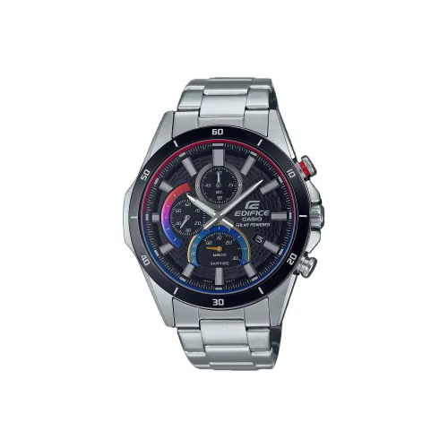 CASIO EDIFICE Collection Солнечный кварцевый механизм механизм нержавеющая сталь ремешок часы для мужчин черный циферблат EFS S610HG 1AV
