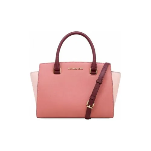 MICHAEL KORS MICHAEL KORS Handbag Collection Selma Кожа Сумка Средний Женский Розовый Фиолетовый Цветовой блок