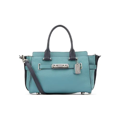 COACH Swagger Кожа Сумка Средний Женский Синий