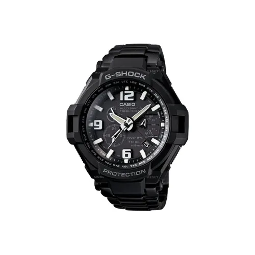 CASIO G Shock Aviation Collection Солнечный механизм Смольный ремешок Часы Мужские Черный циферблат
