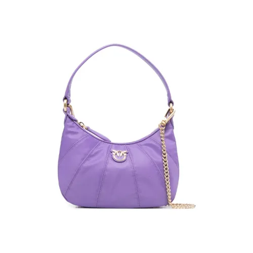 PINKO Полиуретан Полумесяц Сумка Маленькая Сумка Сумка через плечо Сумка через плечо Мини Женская Фиолетовая