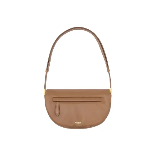 Burberry OLYMPIA Окрашенная овечья кожа Ellenpya Полумесяц Сумка Портативная сумка через плечо Сумка через плечо Женская Коричневая