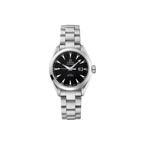 OMEGA AQUA TERRA 150 метров Автоматический Механический Механизм Женские Часы 34 мм Черный Циферблат