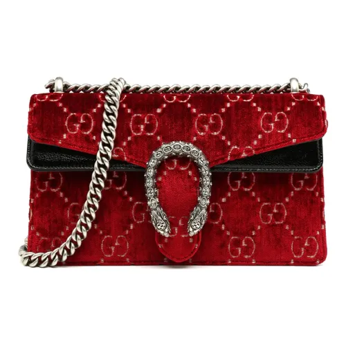 GUCCI Dionysus Вельветовая Сумка через плечо Женская Красная