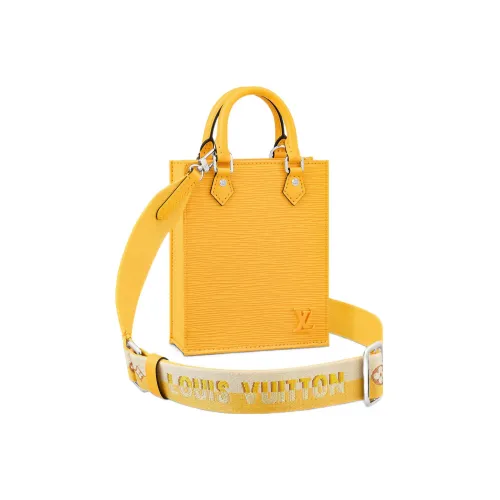 LOUIS VUITTON Кожа Гармошка Сумка через плечо Сумка через плечо Мини Сумка Женская Желтая