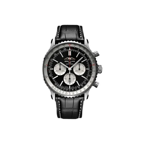 BREITLING Автоматический Механический Часы Мужской Aviation Chronograph Collection 46 мм Черные