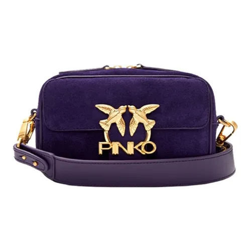 PINKO Сумка через плечо из коровьей кожи женская фиолетовая