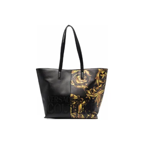 VERSACE JEANS COUTURE Искусственная кожа Тоут Сумка Сумка для покупок Сумка Сумка через плечо Женская Черная