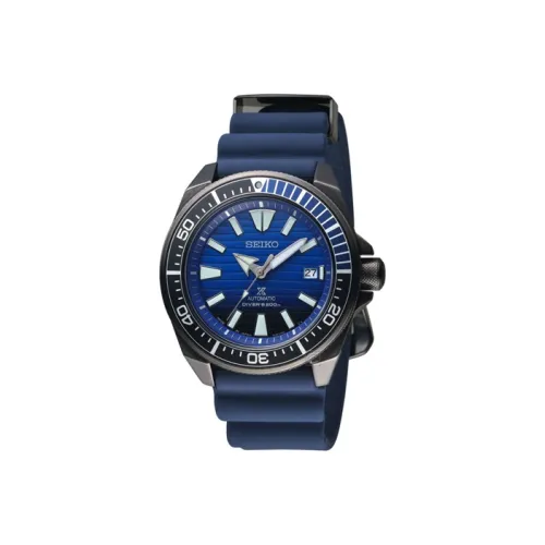 SEIKO Автоматический Механический Механизм Мужские Часы 43,8mm*13mm Синий