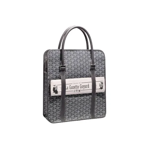 GOYARD Bourgogne Холст и Кожа Сумка Унисекс Серый
