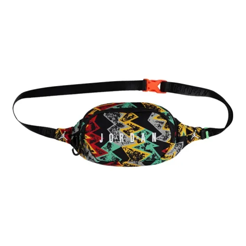 Джордан Полиэстер Sling Сумка Одно плечо Через плечо Бананка Обычный Унисекс Черный