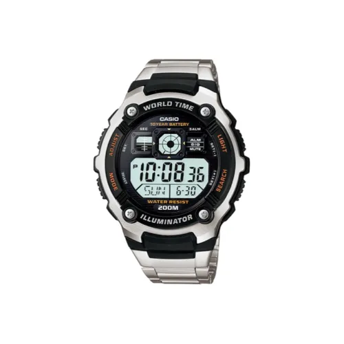 CASIO YOUTH Collection Циферблат с цифровым дисплеем Кварцевый механизм Механизм из нержавеющей стали Ремешок Часы Мужские Черный циферблат