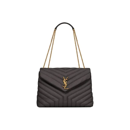 SAINT LAURENT LOULOU Сумка через плечо из кожи сумка на плечо женская серая черная